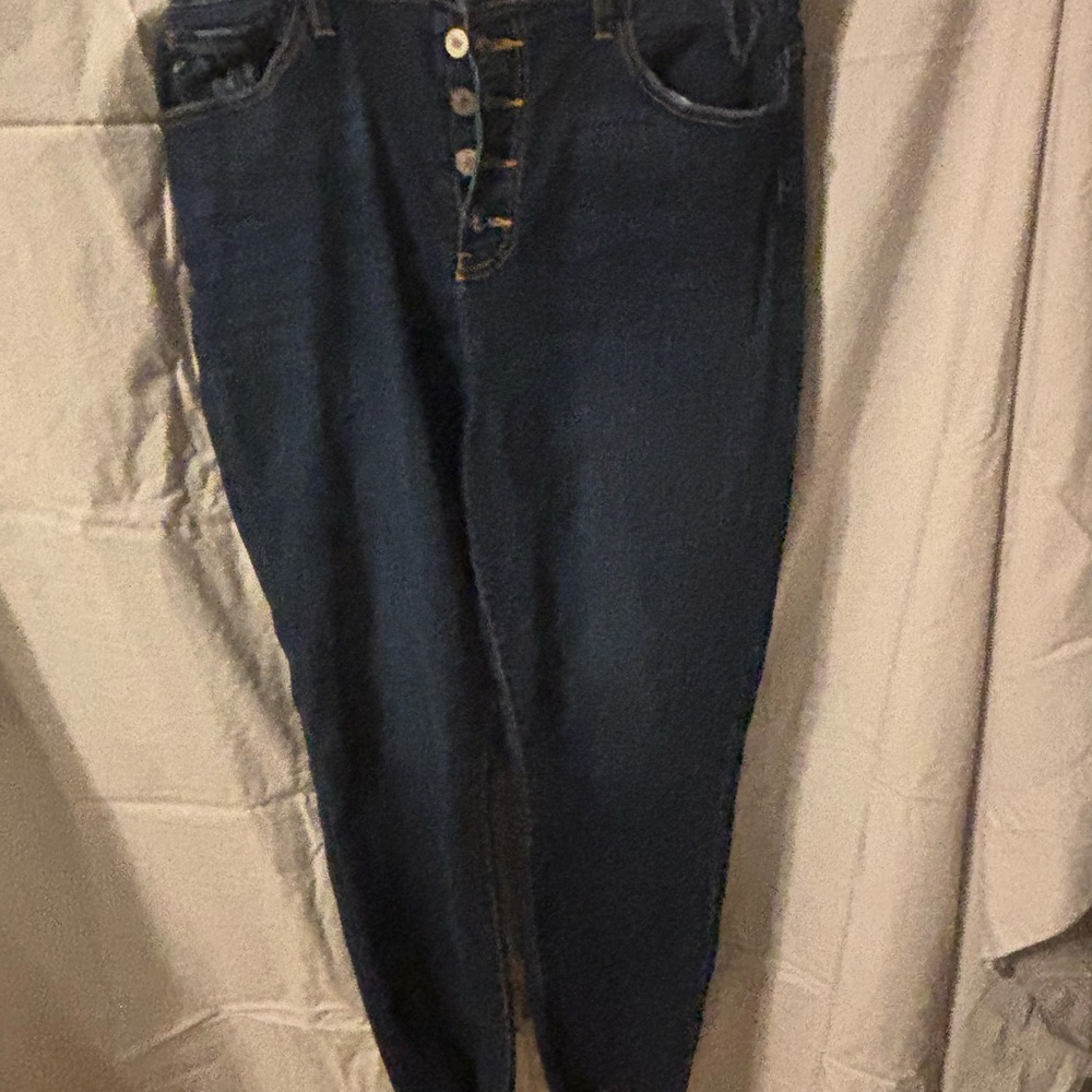 KanCan Blue Skinny Jeans with Stretch and Tapered Leg